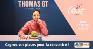 Gagnez vos places pour voir “artichaut” de Thomas GT au Théâtre à l’Ouest d’Auray !