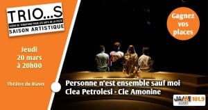 Gagnez vos places pour voir le spectacle Personne n’est ensemble sauf moi au Trio…s !