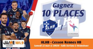 Gagnez vos places pour le match entre le Hennebont Lochrist Handball face à Cesson Rennes HB !