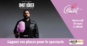 Gagnez vos places pour “Paradoxe” de Umut Köker au Théâtre à l’Ouest d’Auray !