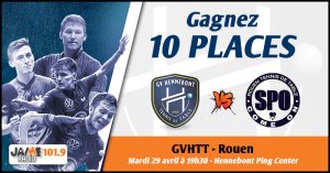Gagnez vos places pour le prochain match de la GVHTT face à Rouen !