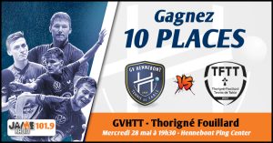 Gagnez vos places pour le prochain match de la GVHTT face à Thorigné-Fouillard !