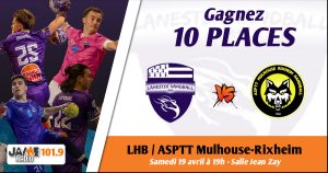 Gagnez vos places pour le match entre le LHB et l’ASPTT MULHOUSE/RIXHEIM !
