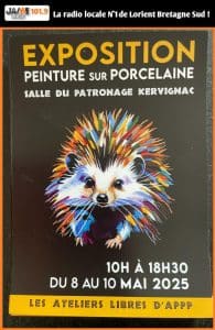 Exposition sur l'univers de la peinture sur porcelaine à Kervignac