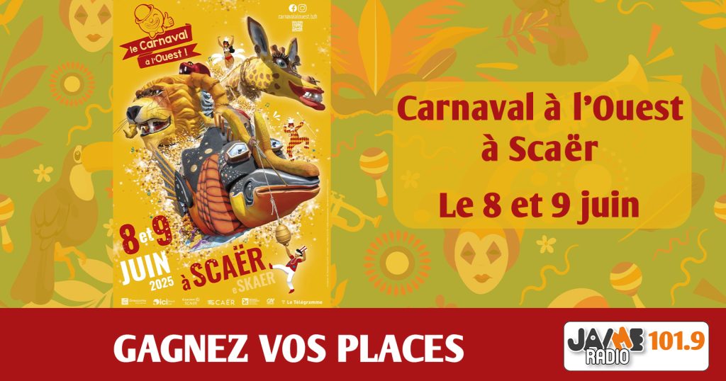 Gagnez vos pass pour le Carnaval à l’Ouest à Scaër !