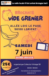 Brocante Vide-Grenier à Lorient le 07 juin 2025