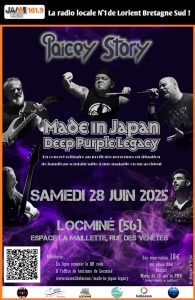 Concert solidaire de Made in Japan Deep Purple Legacy à l’Espace La Maillette de Locminé