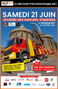 Bal des pompiers d'Hennebont le samedi 21 juin