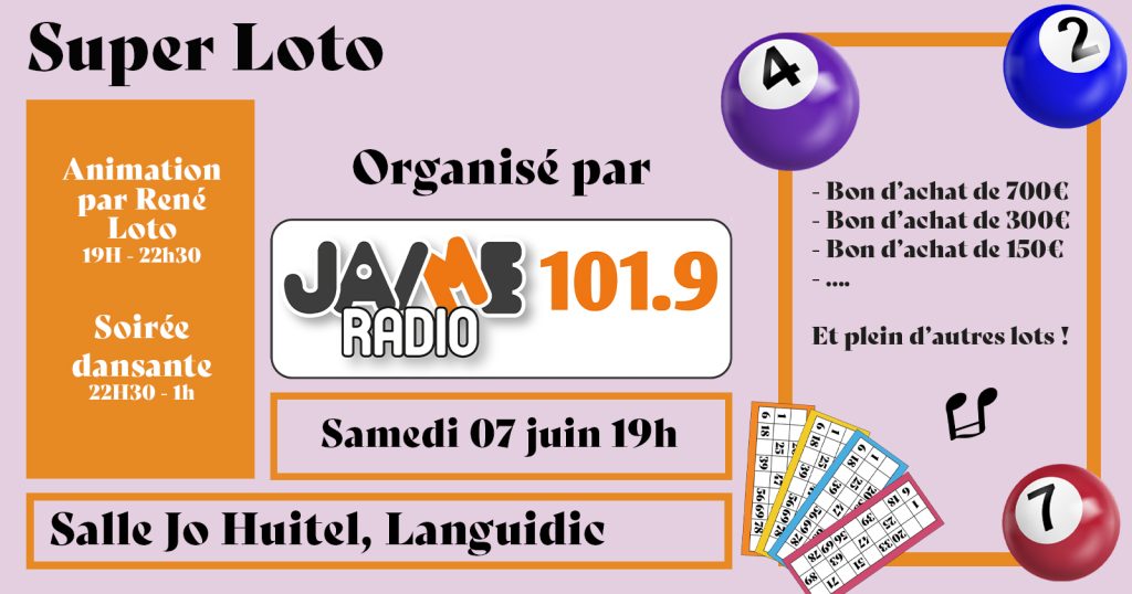 Super Loto organisé par JAIME Radio