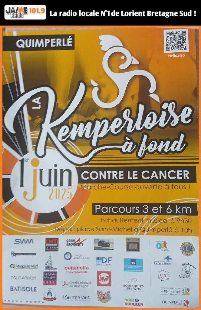 Quimperlé : tous en mouvement pour la Kemperloise à fond, le 1er juin 2025 !