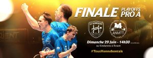 La GVHTT affronte Montpellier en finale Pro A le 29 juin à Rouen. Un déplacement en bus est organisé pour soutenir l’équipe.