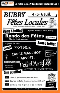 Bubry en fête du 4 au 6 juillet 2025 !