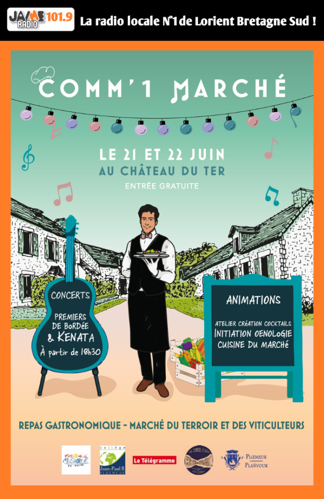 Comm’1 Marché revient à Ploemeur les 21 et 22 juin 2025