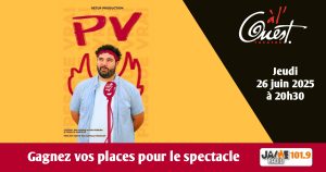 Gagnez vos places pour le spectacle de PV au Théâtre à l’Ouest d’Auray !