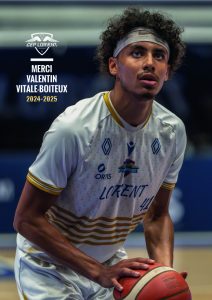 Le CEP Lorient Breizh Basket annonce le départ de Valentin VITALE-BOITEUX.