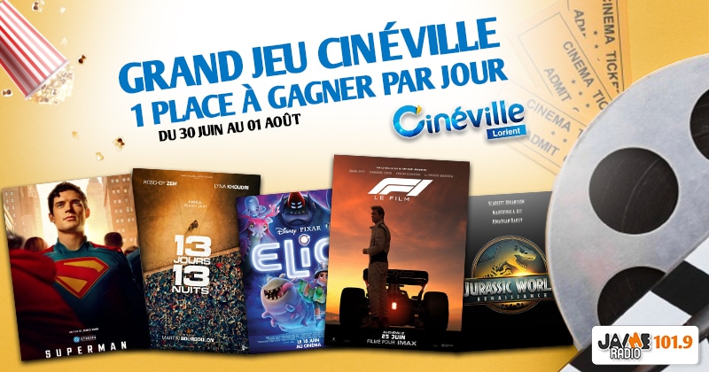 Grand jeu cinéma avec le Cinéville de Lorient !