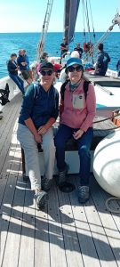 Mireille Guégan - gagnante de l'embarquement sur l'André Yvette avec Lorient Océan