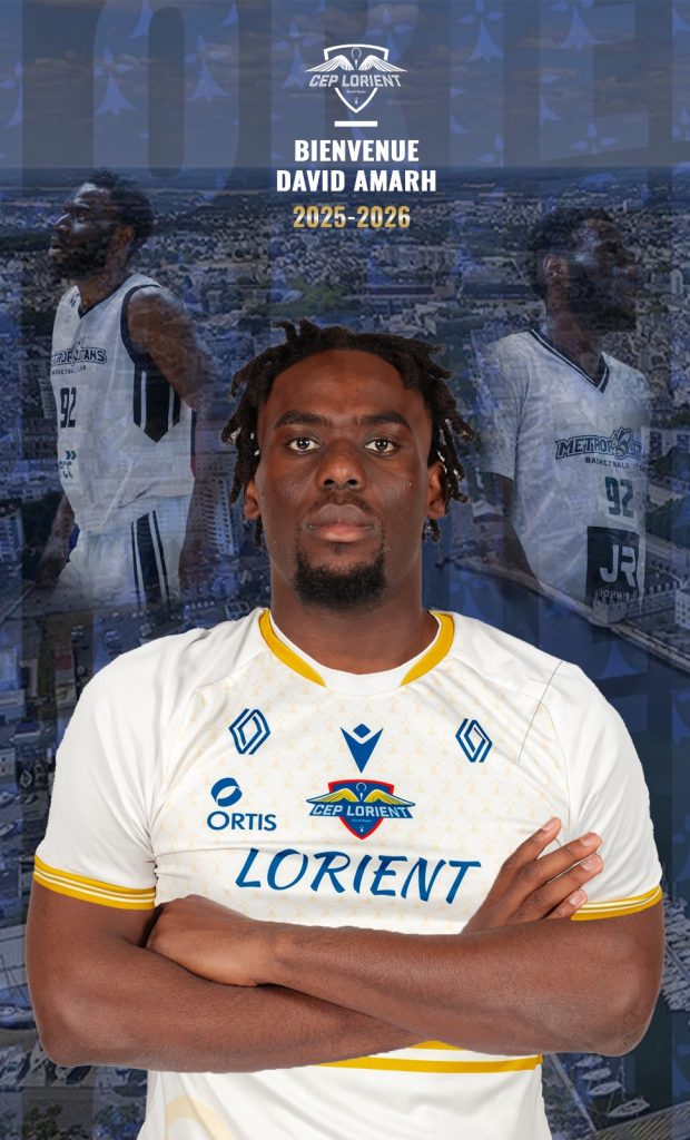 David Amarh rejoint le CEP LORIENT BREIZH BASKET