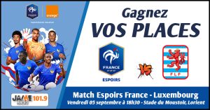 Gagnez vos places pour le match de l’équipe de France Espoirs contre le Luxembourg !
