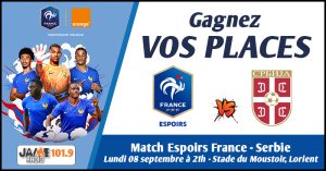 Gagnez vos places pour le match de l’équipe de France Espoirs contre la Serbie !