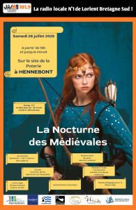 Vivez la Nocturne des Médiévales le samedi 26 juillet à Hennebont !