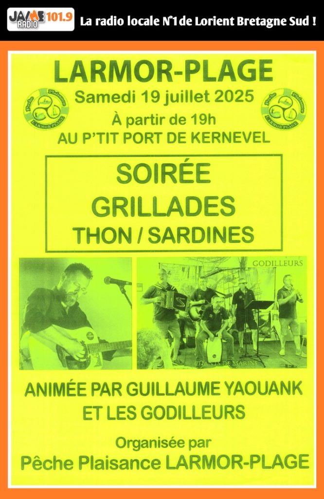 Grande soirée Grillades, thons et sardines à Larmor-Plage