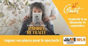 Gagnez vos places pour voir “Paisible retraite” au Théâtre à l’Ouest d’Auray !