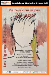 L’association L’Art S’Emporte fête ses 20 ans le 5 octobre à Lorient. Expositions, ateliers et installation participative gratuits à la maison des associations.