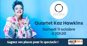 Gagnez vos places pour le concert de Kaz Hawkins à L'Océanis !