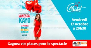 Gagnez vos places pour le spectacle de Vanessa Kayo au Théâtre à l’Ouest d’Auray !
