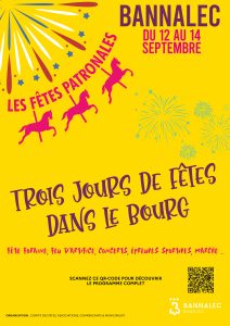Trois jours de fête à Bannalec du 12 au 14 septembre : concerts, course de WC à roulettes, rando-trail et fête foraine au programme.