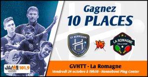 Gagnez vos places pour le prochain match de la GVHTT face à La Romagne !