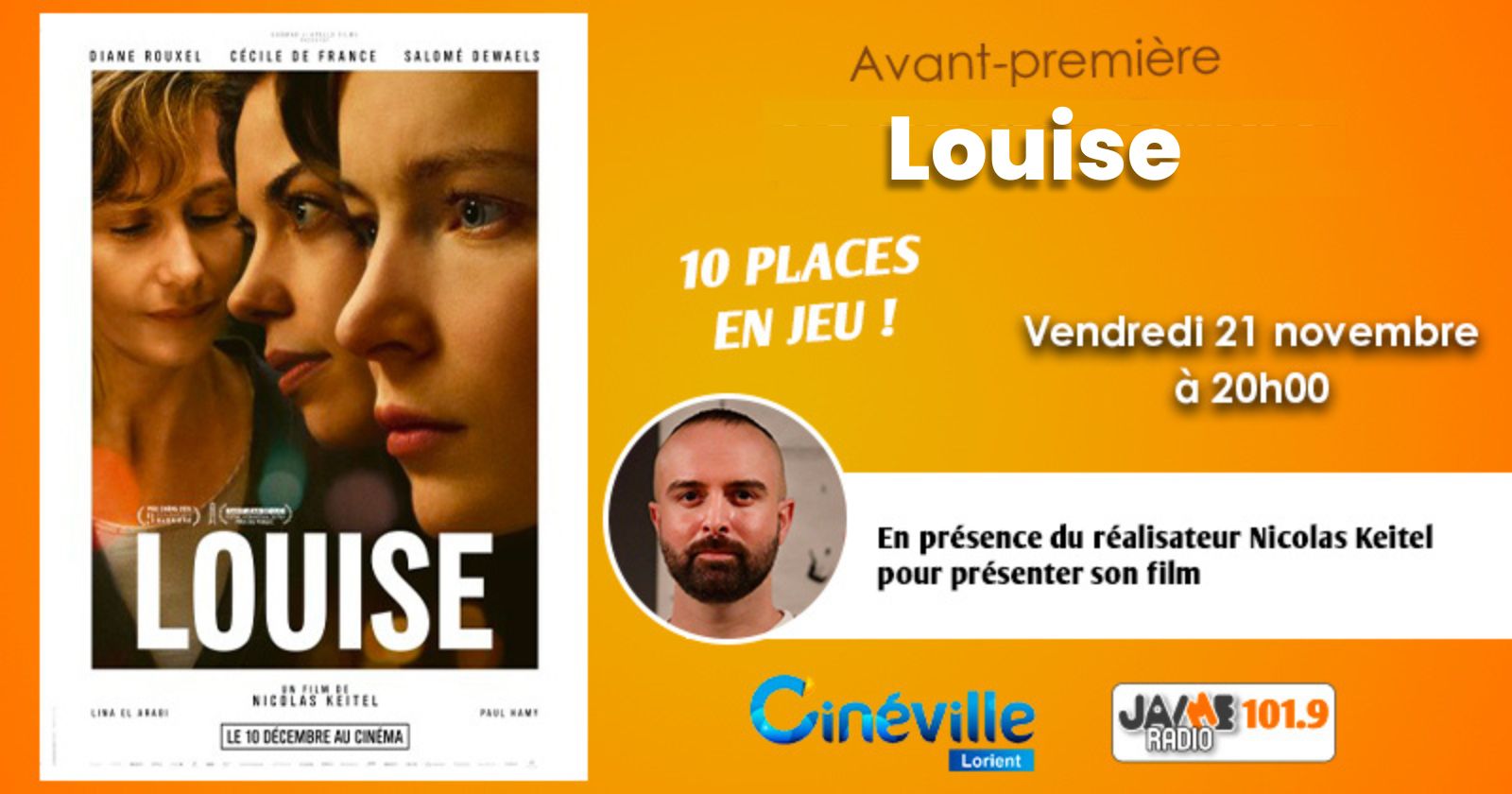 Gagnez vos places pour l’avant-première de “Louise” au Cinéville de Lorient !