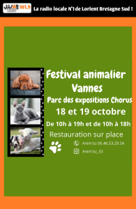 Le Festival animalier Anim’oz revient les 18 et 19 octobre au parc des expositions Chorus à Vannes. Découvertes, animations et animaux à voir en famille !