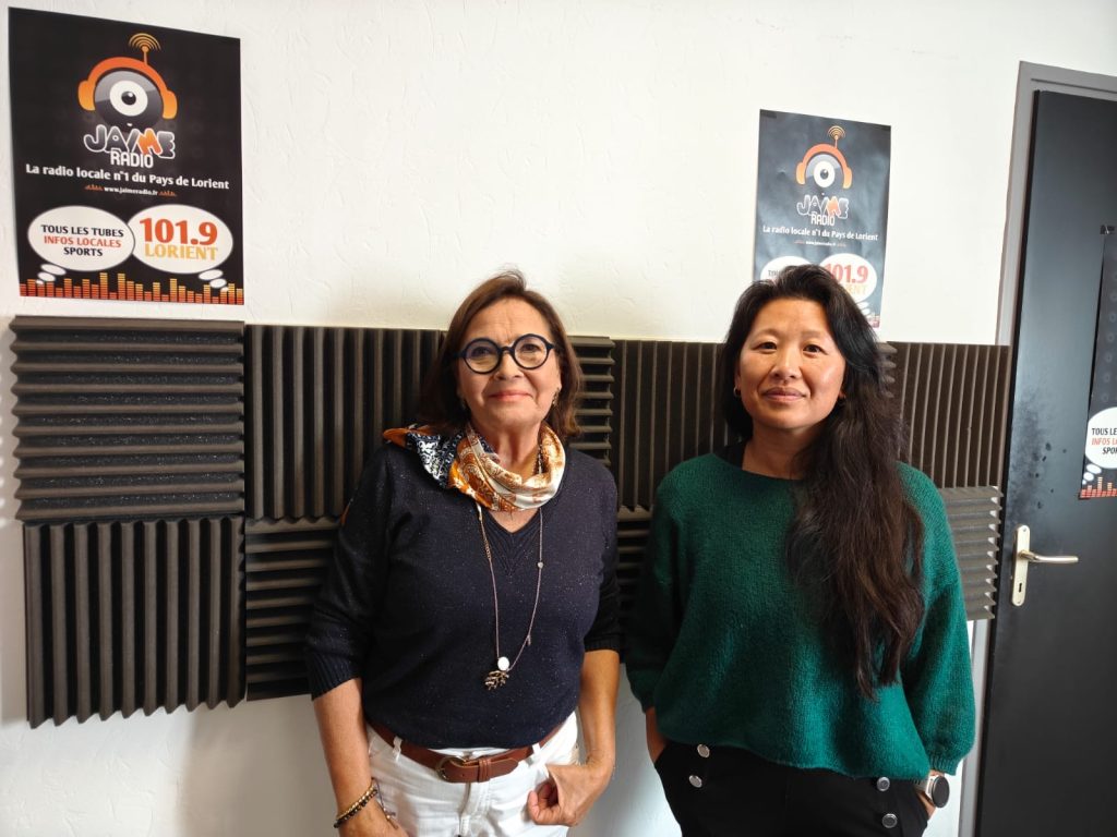 Photo des invitées : Thi-Thaï Nguyen et Claudie Le Bihan