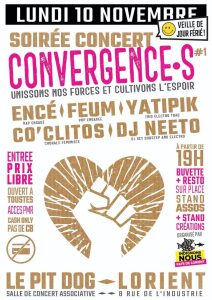 Le collectif Indignons-nous organise une soirée-concert solidaire et festive ce lundi 10 novembre au Pit Dog à Lorient.