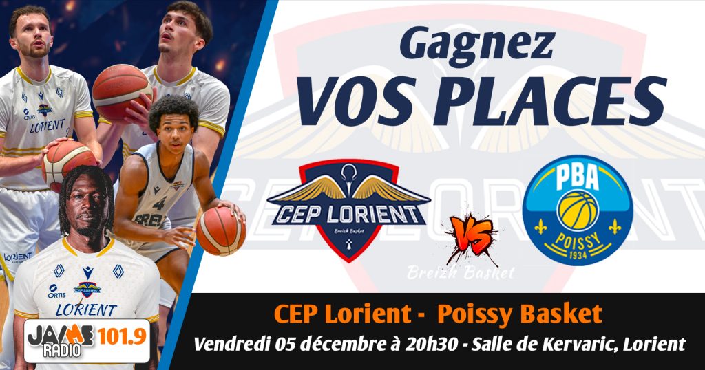 Gagnez vos places pour le match du CEP Lorient face à Poissy