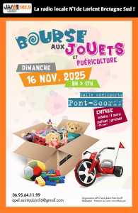 L’APEL Saint-Aubin organise une bourse aux jouets à Pont-Scorff le 16 novembre, avec livres, jouets, vêtements enfants et puériculture.