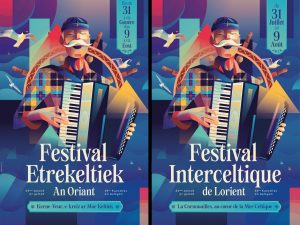 Le Festival Interceltique de Lorient a présenté le visuel de sa 55e édition, dédiée à la Cornouailles, du 31 juillet au 9 août 2026.