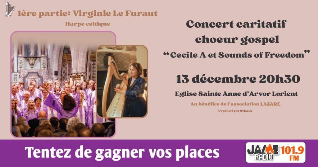Gagnez vos places pour le concert caritatif choeur gospel