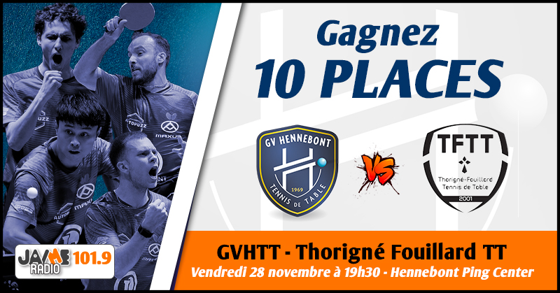 Gagnez vos places pour le prochain match de la GVHTT face à Thorigné Fouillard !