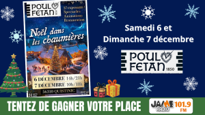 JAIME Radio invite familles et enfants au village de Poul Fétan les 6 et 7 décembre pour “Noël dans les chaumières” : calèches, spectacles,..