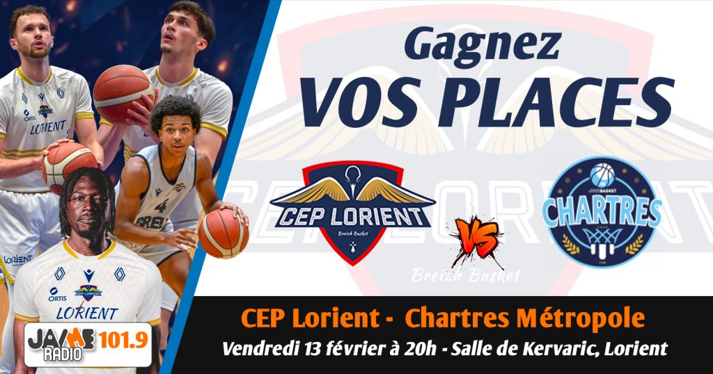Gagnez vos places pour le match du CEP Lorient face à Chartres