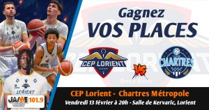 Gagnez vos places pour le match du CEP Lorient face à Chartres