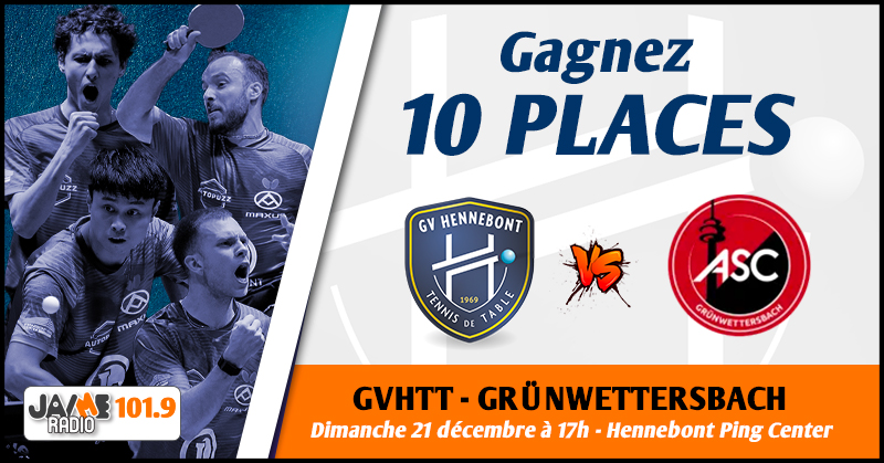Gagnez vos places pour le prochain match de la GVHTT face à Grünwettersbach !