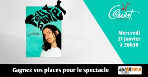 Gagnez vos places pour voir Félix Junier au Théâtre à l’Ouest d’Auray !