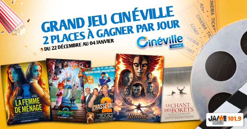 Gagnez vos places cinéma pour le Cinéville de Lorient