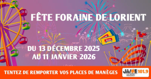 Gagnez vos places de manège à la fête foraine de Lorient avec JAIME Radio !