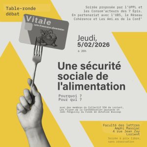 Une table ronde à Lorient explore le projet de Sécurité sociale de l’alimentation, pour un accès juste et durable à une alimentation saine.