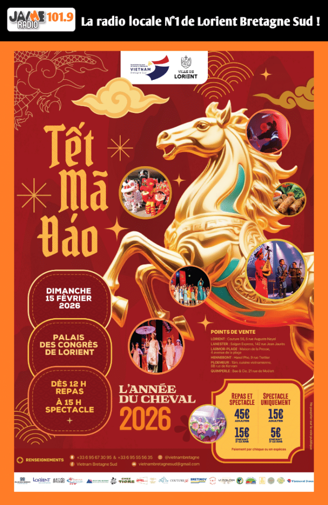 La plus grande fête du Têt en Bretagne revient le 15 février 2026 au Palais des Congrès de Lorient.